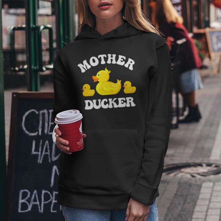 Mother Ducker Duck Mama Mother's Day Mother Of Two Women Hoodie Unique Gifts