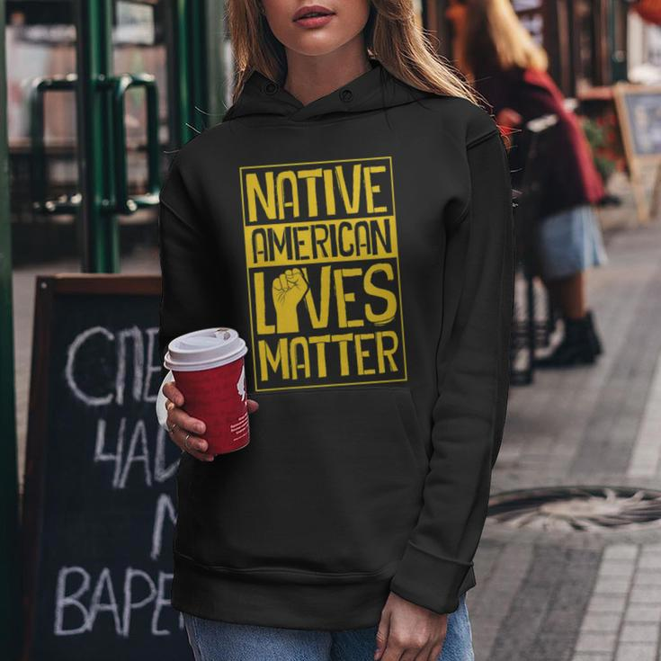 Native American Lives Matter Indigenous Tribe Rights Protest Women Hoodie Unique Gifts