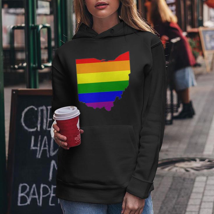 Ohio Gay Pride Rainbow Lgbt Women Hoodie Unique Gifts