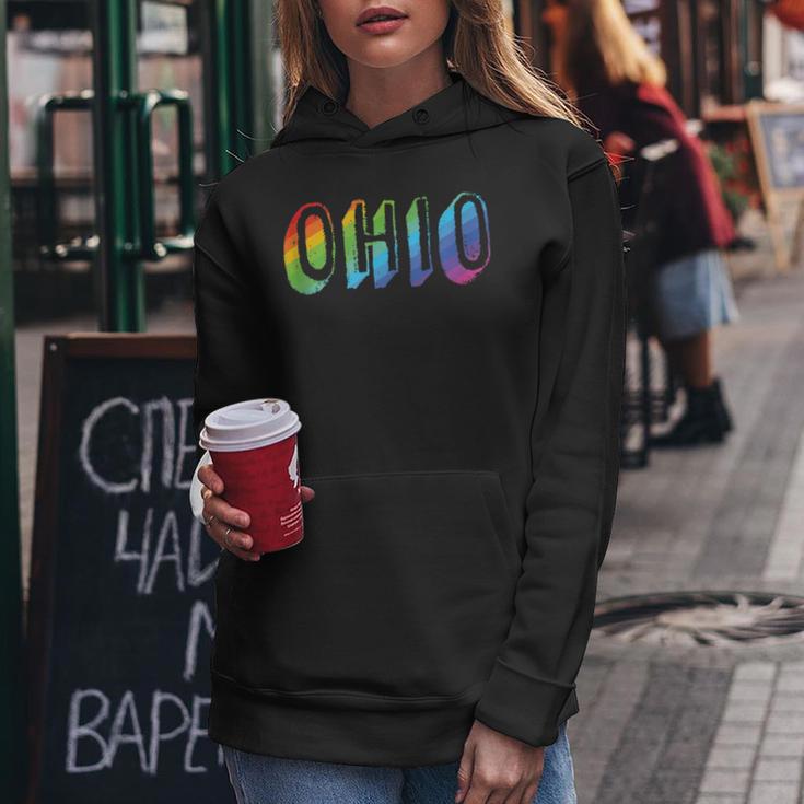 Ohio Lgbtq Pride Rainbow Pride Flag Women Hoodie Unique Gifts