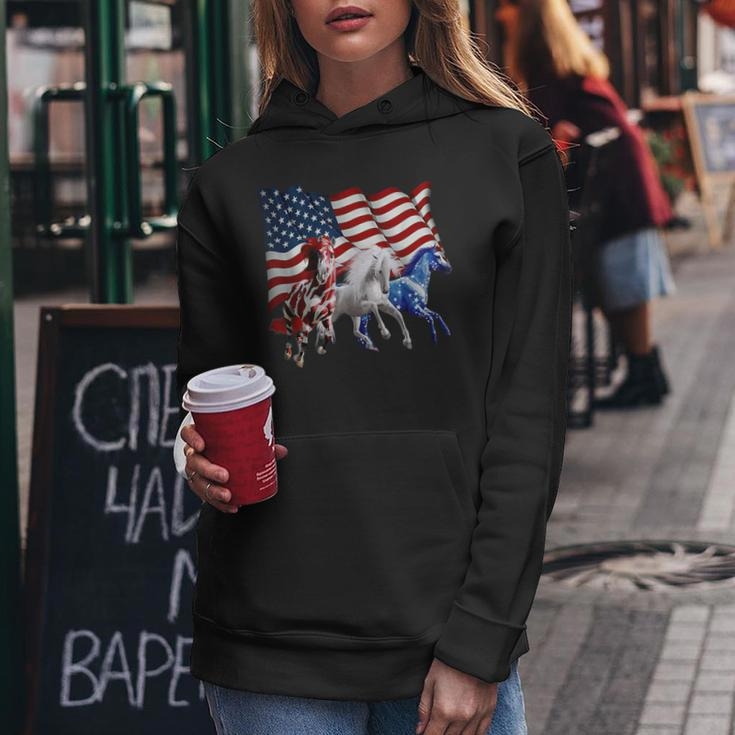 Patriotic Us Flag 4Th Of July Horse Lovers Women Hoodie Unique Gifts