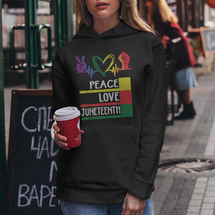 Peace Love Junenth Pride Black Girl Queen Men Women Hoodie Unique Gifts