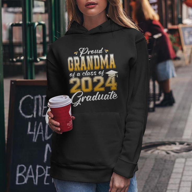Proud Grandma Of An Awesome 2024 Graduate Family College Women Hoodie Unique Gifts