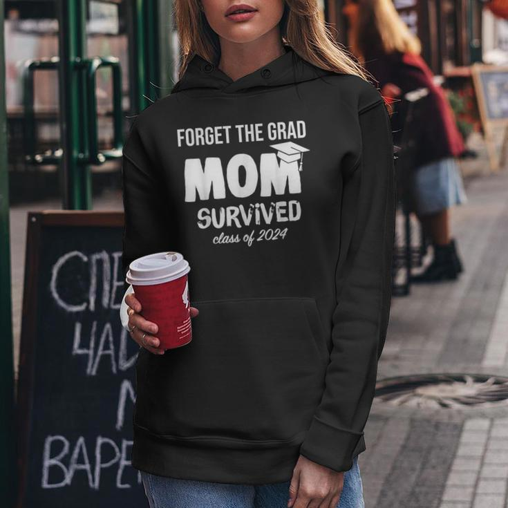 Proud Mom Of A 2024 Graduate 2024 Graduation Women Hoodie Funny Gifts