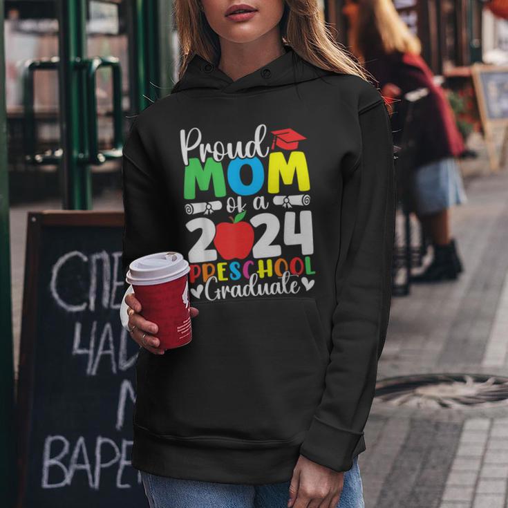 Proud Mom Of A Class Of 2024 Preschool Graduate Graduation Women Hoodie Unique Gifts