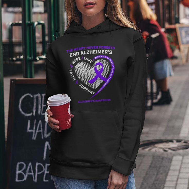 Purple End Alzheimers Awareness Frauen Männer Kinder Mama Papa Kapuzenpullover für Damen Lustige Geschenke