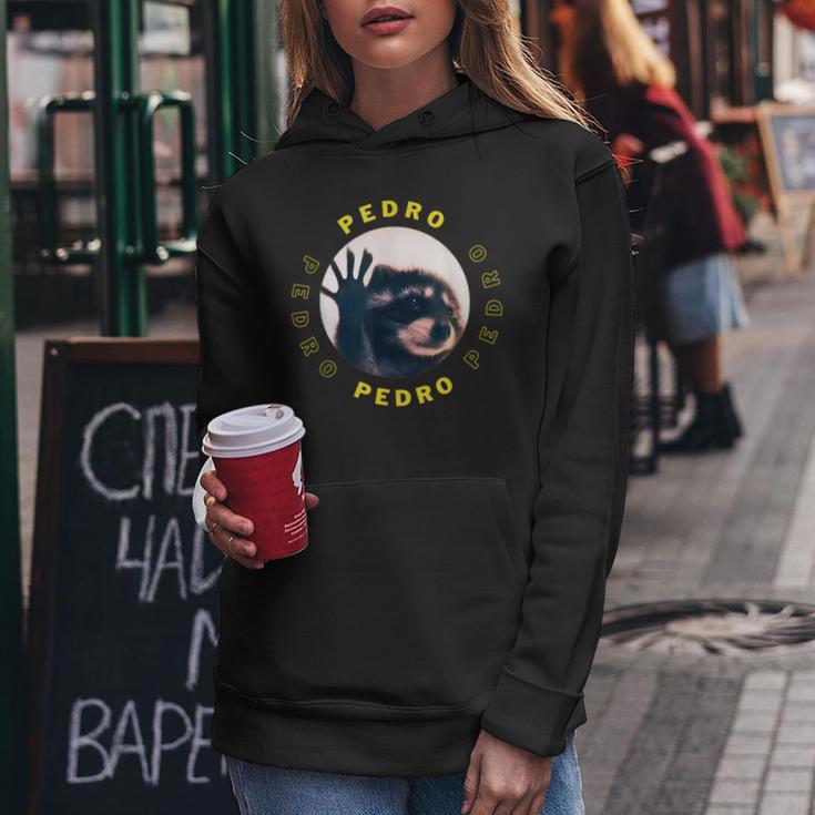 Raccoon Meme Pedro Waschbär Meme Lustig Männer Frauen Kinder Kapuzenpullover für Damen Lustige Geschenke