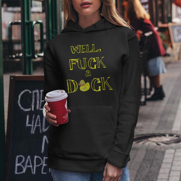 Retro Fuck A Duck Sarcasm AdultWomen Hoodie Unique Gifts