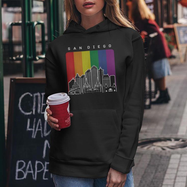 San Diego California Lgbt Pride Rainbow Flag Women Hoodie Unique Gifts