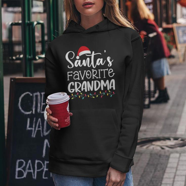 Santa's Favorite Grandma Ugly Sweater Christmas Women Hoodie Funny Gifts