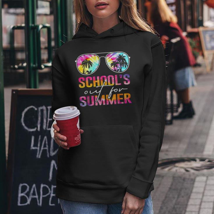 Schools Out For Summer Last Day Of School Teacher Tie Dye Women Hoodie Unique Gifts
