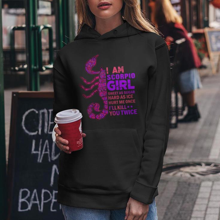 Scorpio Girl Queen October November Scorpion Birthday Zodiac Women Hoodie Unique Gifts