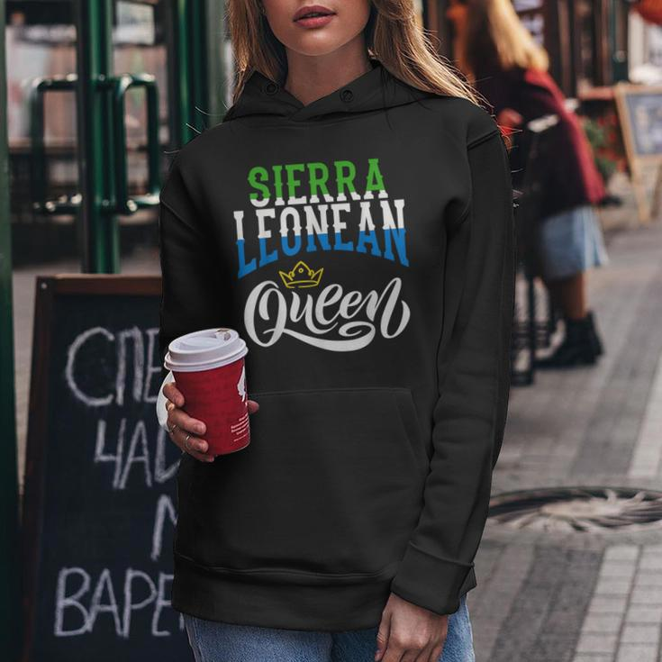 Sierra Leonean Queen Sierra Leonean Sierre Leone Flag Women Hoodie Unique Gifts