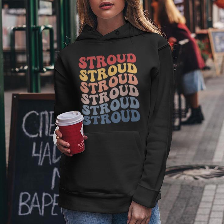 Stroud City Groovy Retro Women Hoodie Unique Gifts