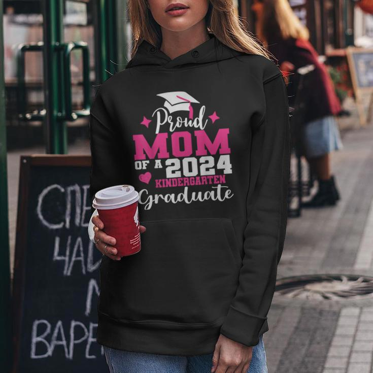 Super Proud Mom Of 2024 Kindergarten Graduate Awesome Family Women Hoodie Unique Gifts