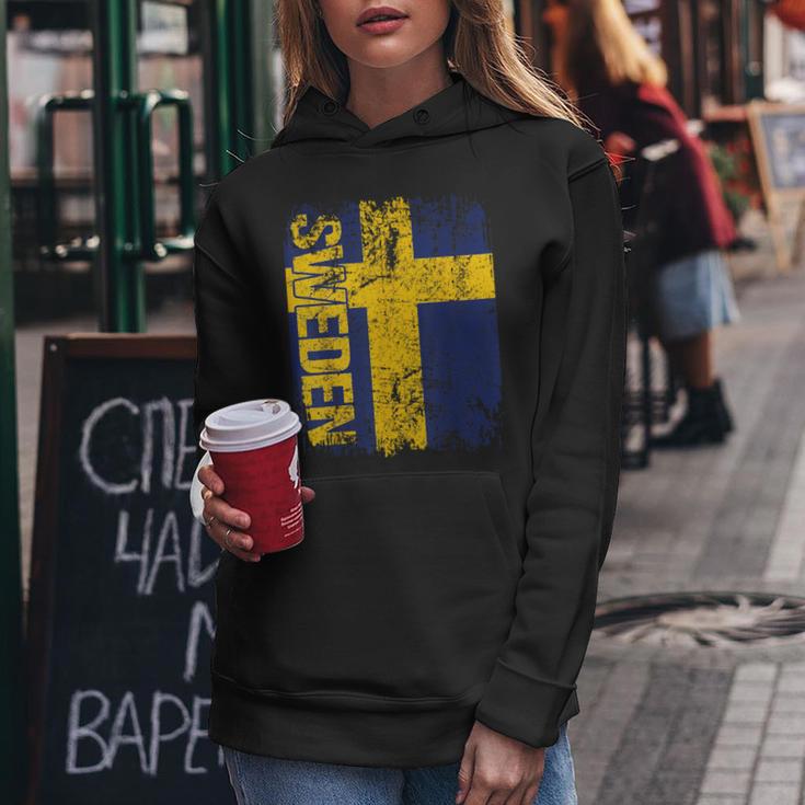 Sweden Flag Women's Children's Sweden Kapuzenpullover für Damen Lustige Geschenke