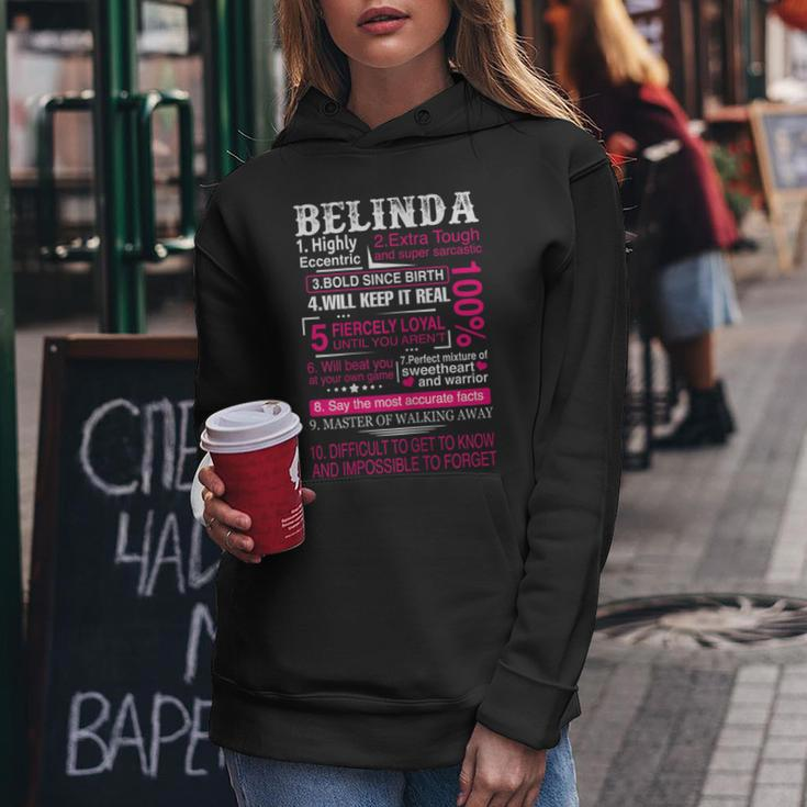 Ten Facts About Name Is Belinda First Name Women Hoodie Funny Gifts