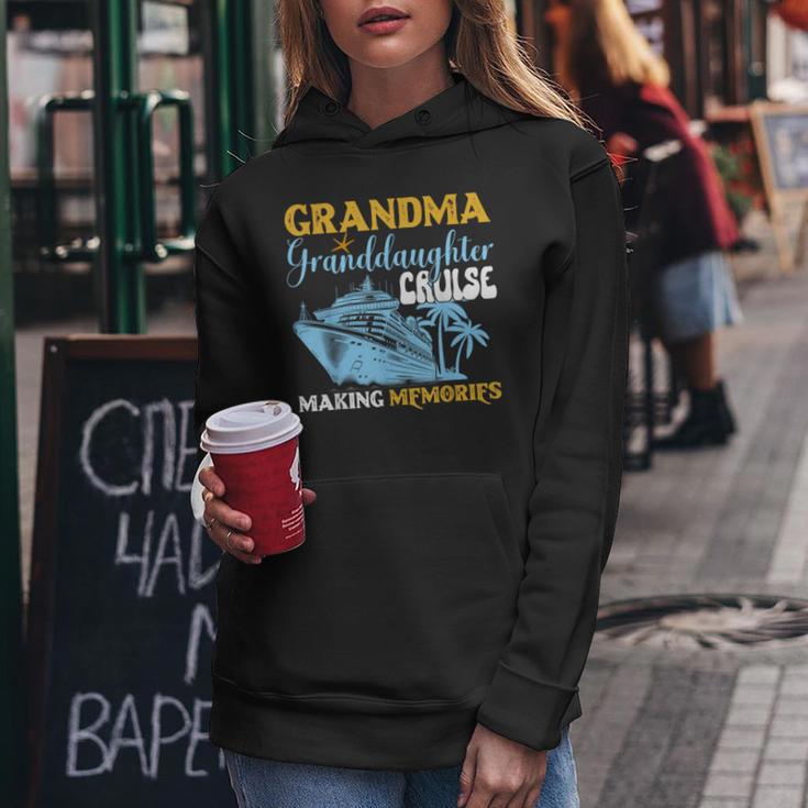 Vintage Grandma Granddaughter Cruise 2024 Memories Women Hoodie Unique Gifts