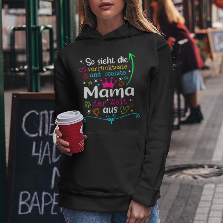 Women's Mama So Ssieht Die Merrücksten Und Coolste Mama Der Welt S Kapuzenpullover für Damen Lustige Geschenke