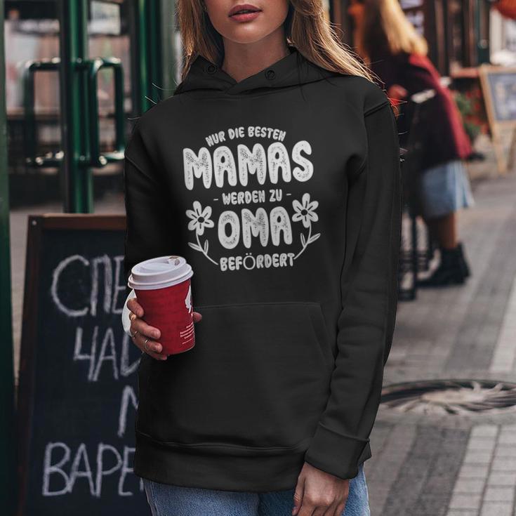 Women's Nur Die Besten Mamas Werden Zur Oma Beförderen Kapuzenpullover für Damen Lustige Geschenke