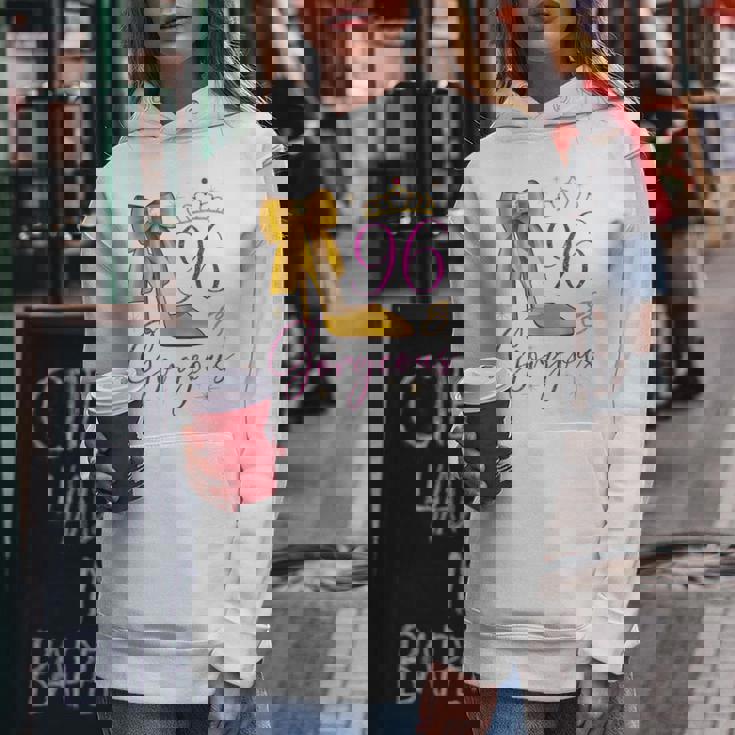 96 And Gorgeous 96Th Birthday 96 Years Old Queen Bday Party Women Hoodie Unique Gifts