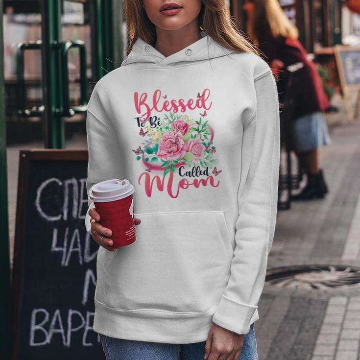 Blessed To Be Called Mom Cute Floral Women Hoodie Unique Gifts