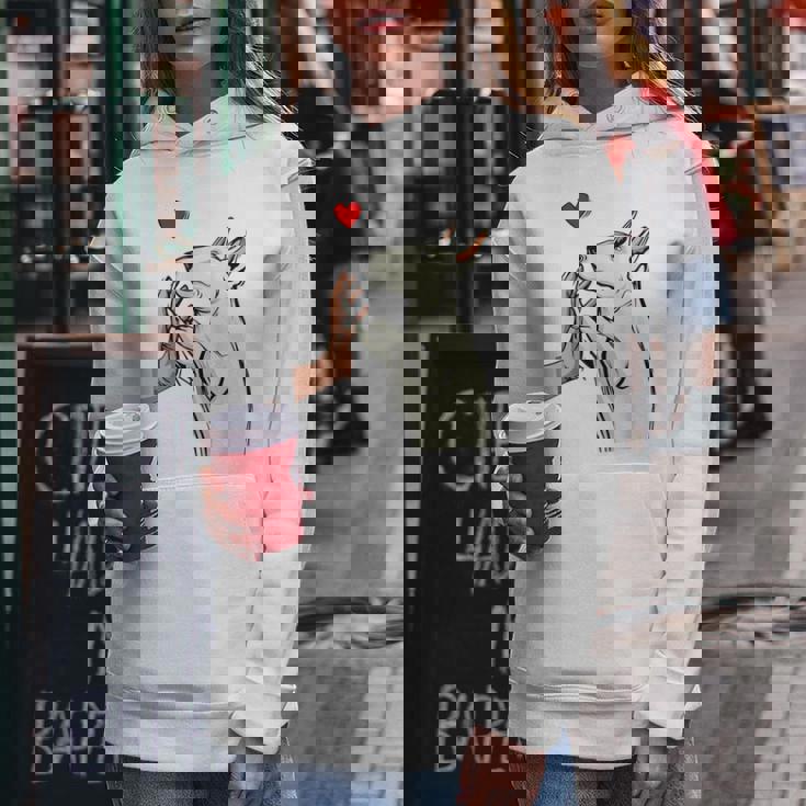 Bull Terrier Mom Bullterrier Dog Lover Owner Pour Sweat à capuche femme Cadeaux drôles