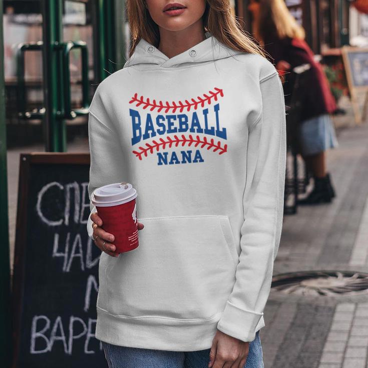 Cute Baseball Nana Laces Little League Grandma Women's Women Hoodie Unique Gifts