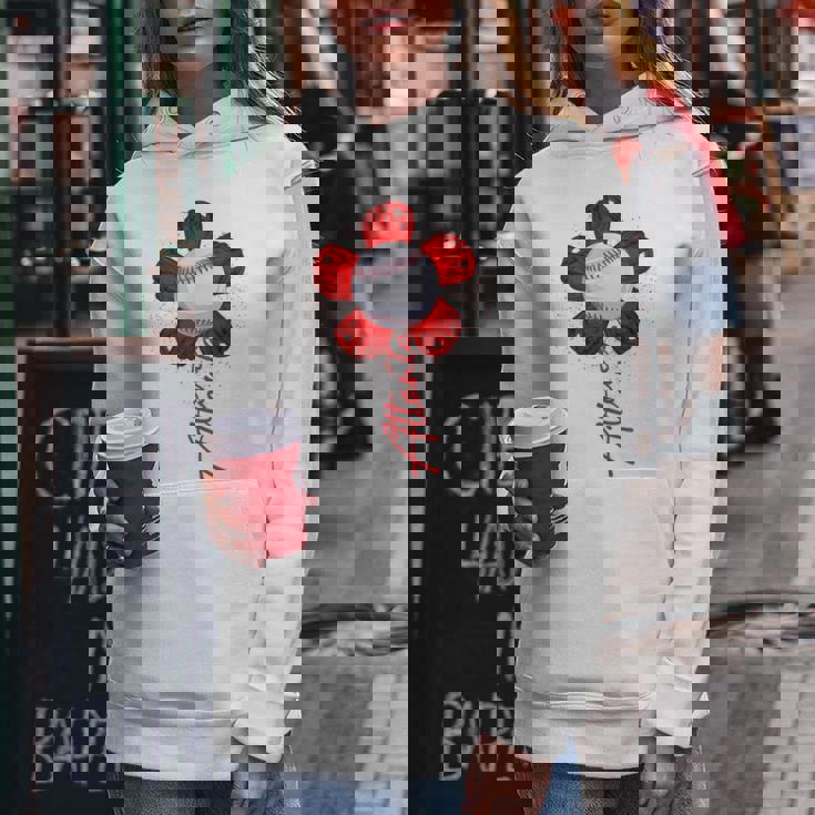 Cute Flower Atlanta Retro Baseball Lover Game Day Women Hoodie Unique Gifts