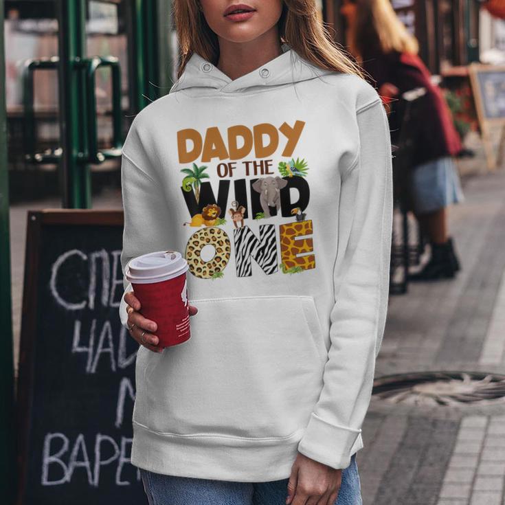 Daddy Of The Birthday Wild One Safari Dad And Mom Boy Family Women Hoodie Unique Gifts