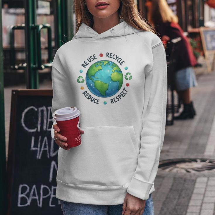 Earth Day Teacher Environment Day Recycle Earth Day Women Hoodie Unique Gifts
