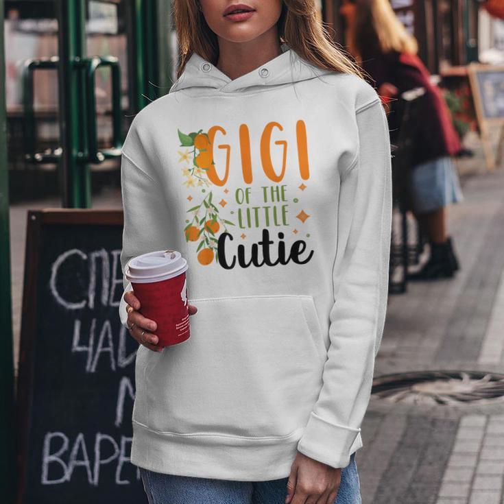 Gigi Little Cutie Baby Shower Orange 1St Birthday Party Women Hoodie Unique Gifts