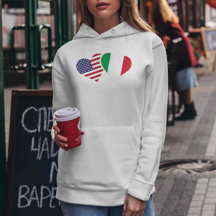 Italy Usa FlagHeart Italian American Love Women Hoodie Unique Gifts