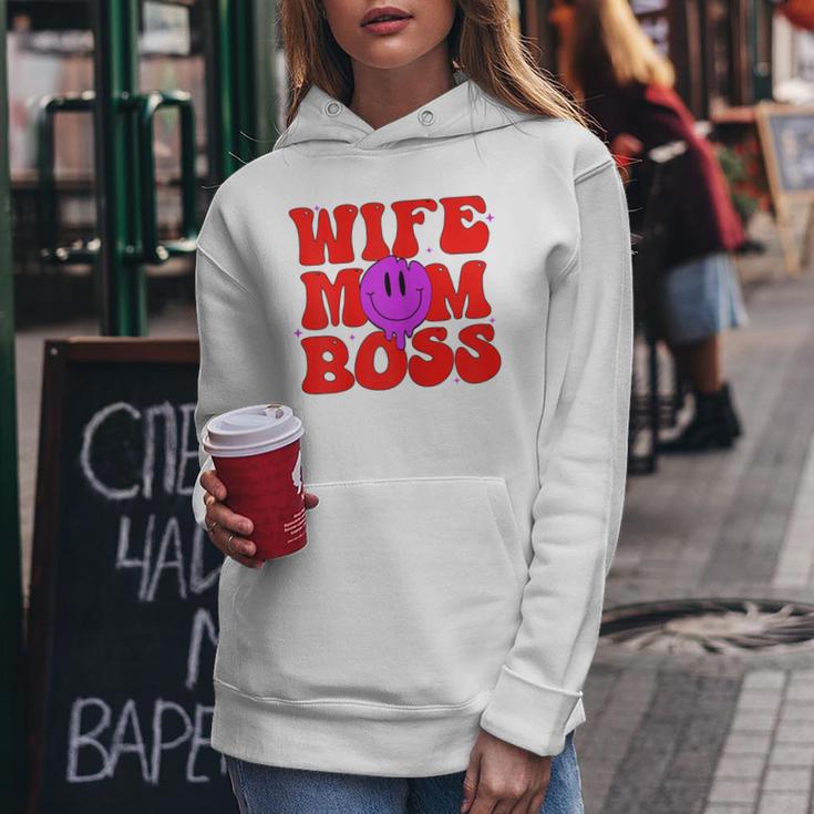 Mama Frau Boss Unschlagbar Mutterschaft Mama Leben Kapuzenpullover für Damen Lustige Geschenke