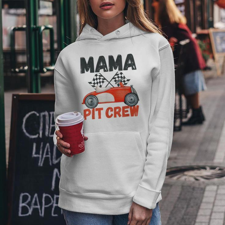 Mama Pit Crew Race Car Birthday Party Racing Parents Cool Women Hoodie Unique Gifts