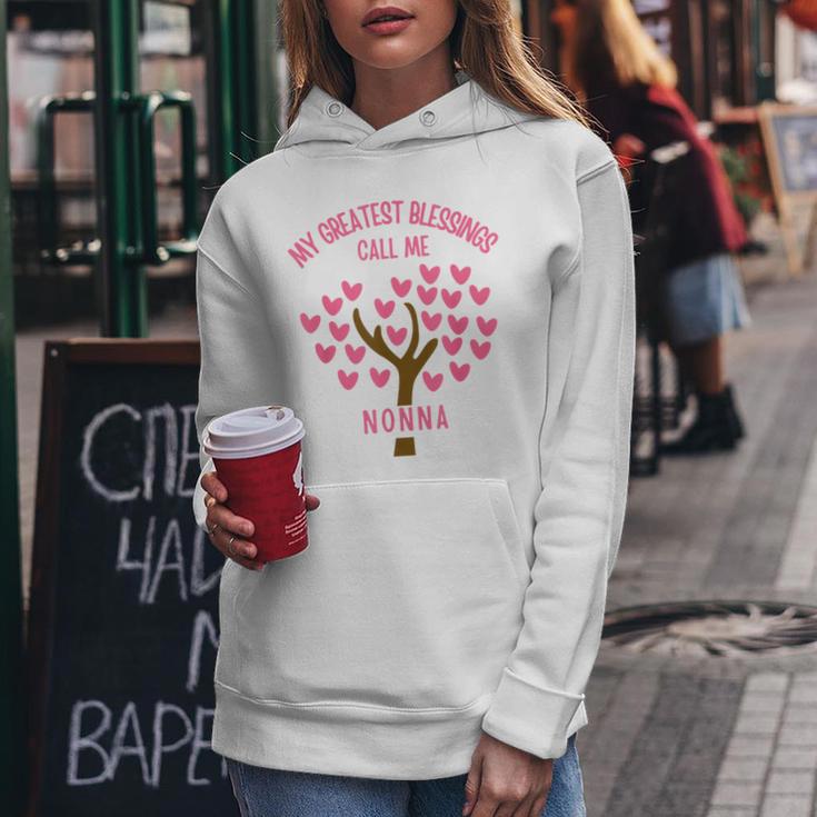 Mis Mayores Bendiciones Me Llaman Nonna Sudadera con capucha para mujer Regalos divertidos