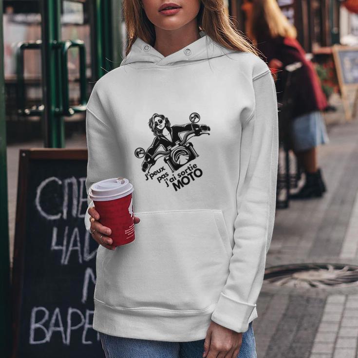 Sweat Femme Sans Capuche « J’aime La Moto Et L’apéro » – Humour Motard – Cadeau Original