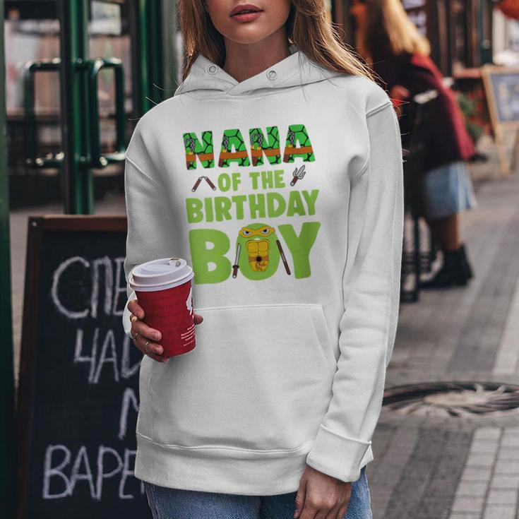 Nana Of The Birthday Boy Turtle Family Matching Women Hoodie Unique Gifts
