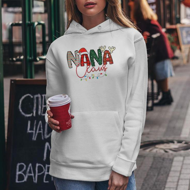 Nana Claus Ugly Christmas Sweater Merry Xmas Outfitt Women Hoodie Funny Gifts