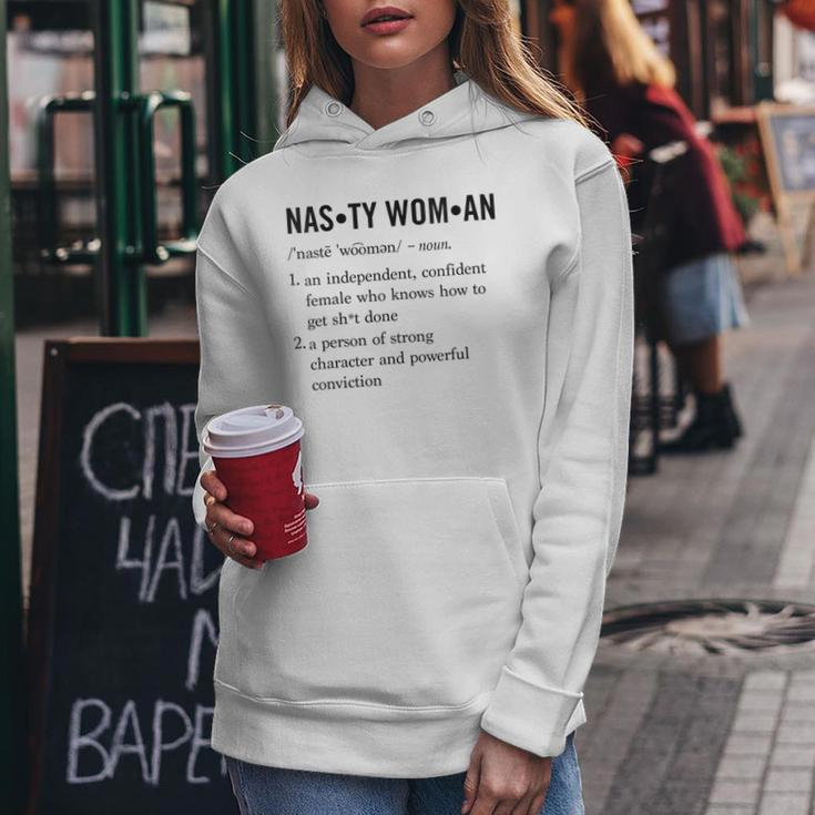 Nasty Woman Dictionary Definition Cute Feminist Women Hoodie Unique Gifts