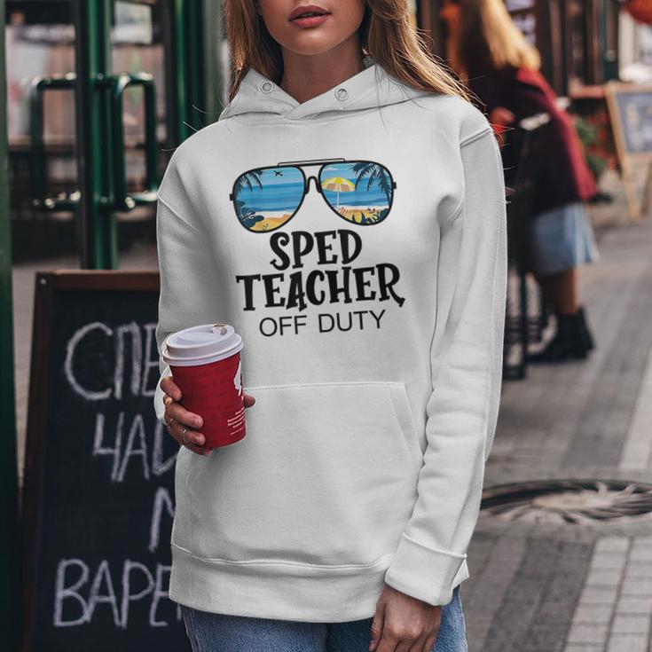 Special Education Teacher Off Duty Sunglasses Beach Summer Women Hoodie Unique Gifts