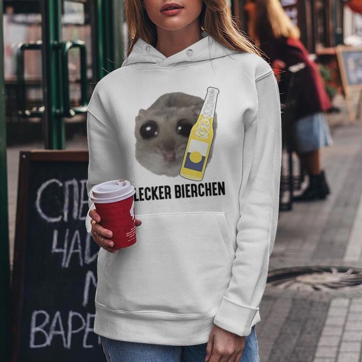 Tasty Beer X Sad Hamster Meme Tornado Boy Beer Fun Kapuzenpullover für Damen Lustige Geschenke