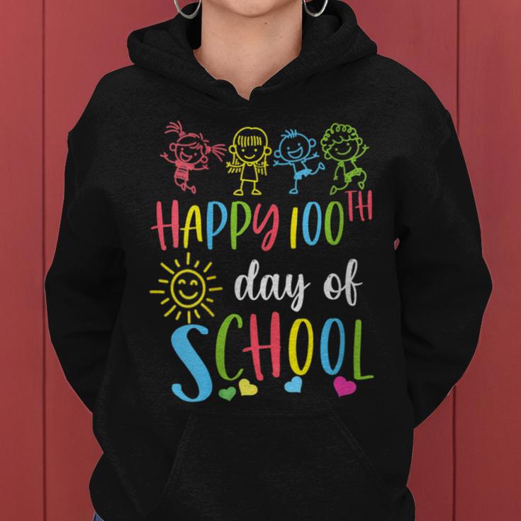 100 Days Of School Teacher 100Th Day Of School Women Hoodie