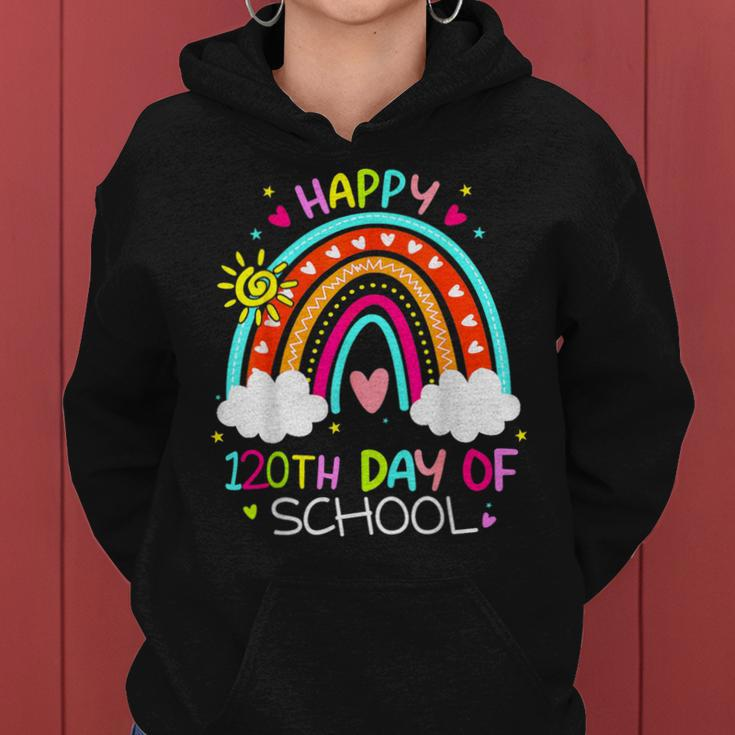 120Th Day Of School Rainbow 120 Days Smarter Teacher Women Hoodie