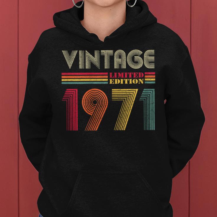 1971 51St Birthday Vintage Retro 51 Years Women Hoodie