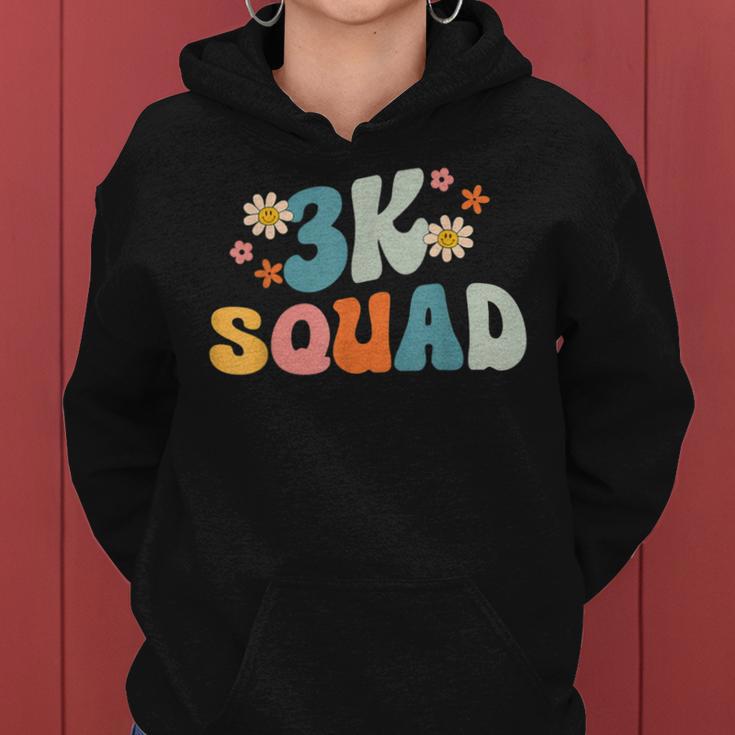 3K Squad Teacher Twos Threes Crew Prek Elementary Women Hoodie