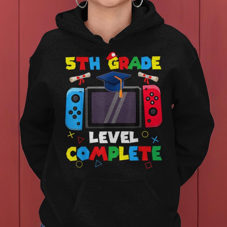 5Th Grade Level Complete Graduation Class Of 2024 Boys Gamer Women Hoodie