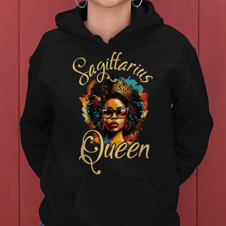 Afro Girl Sagittarius Queen Are Born In November To December Women Hoodie