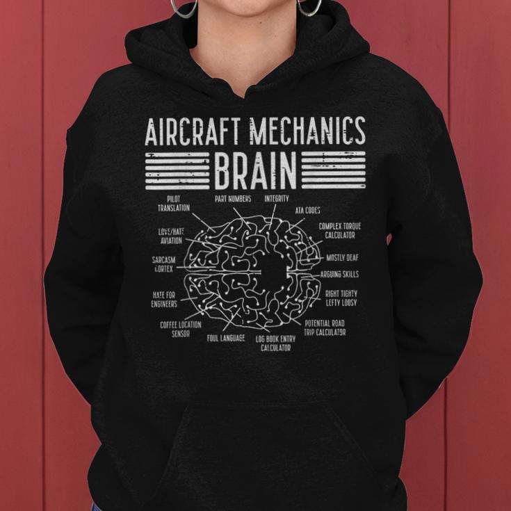 Aircraft Mechanics Brain Fun Airplane Maintenance Women Women Hoodie