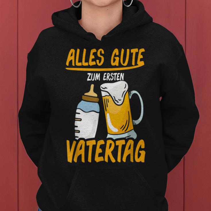 Alles Gute Zum Erstenatertag Beer Dad Baby Father Kapuzenpullover für Damen